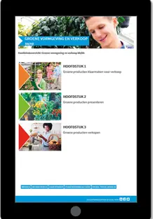 Groene vormgeving en verkoop online omgeving