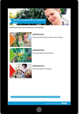 Groene vormgeving en verkoop online omgeving