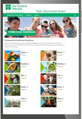 Profiel Groen onderbouw