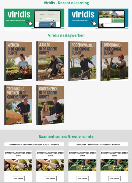 Nieuwe tussenpagina docent Viridis