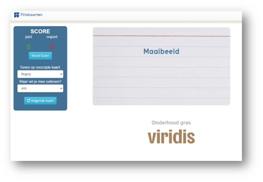 Voorbeeld flitskaart Viridis