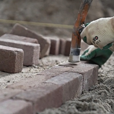 Gebakken klinkers oprit