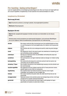 Voorbeeld pre-teaching niveau 2
