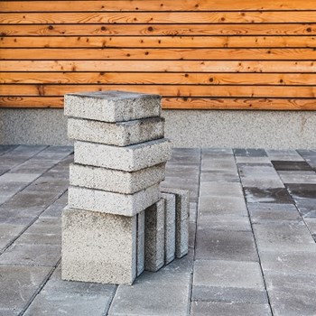 Betontegels voor een oprit