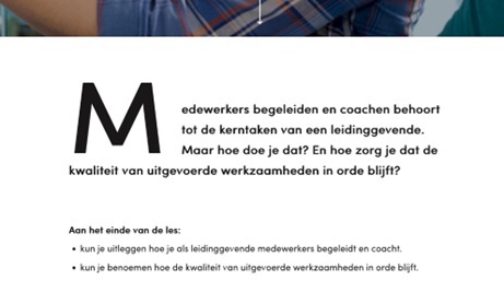 Voorbeeld leerdoelen Viridis