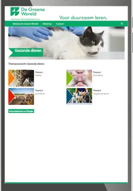 Gezonde dieren Online omgeving